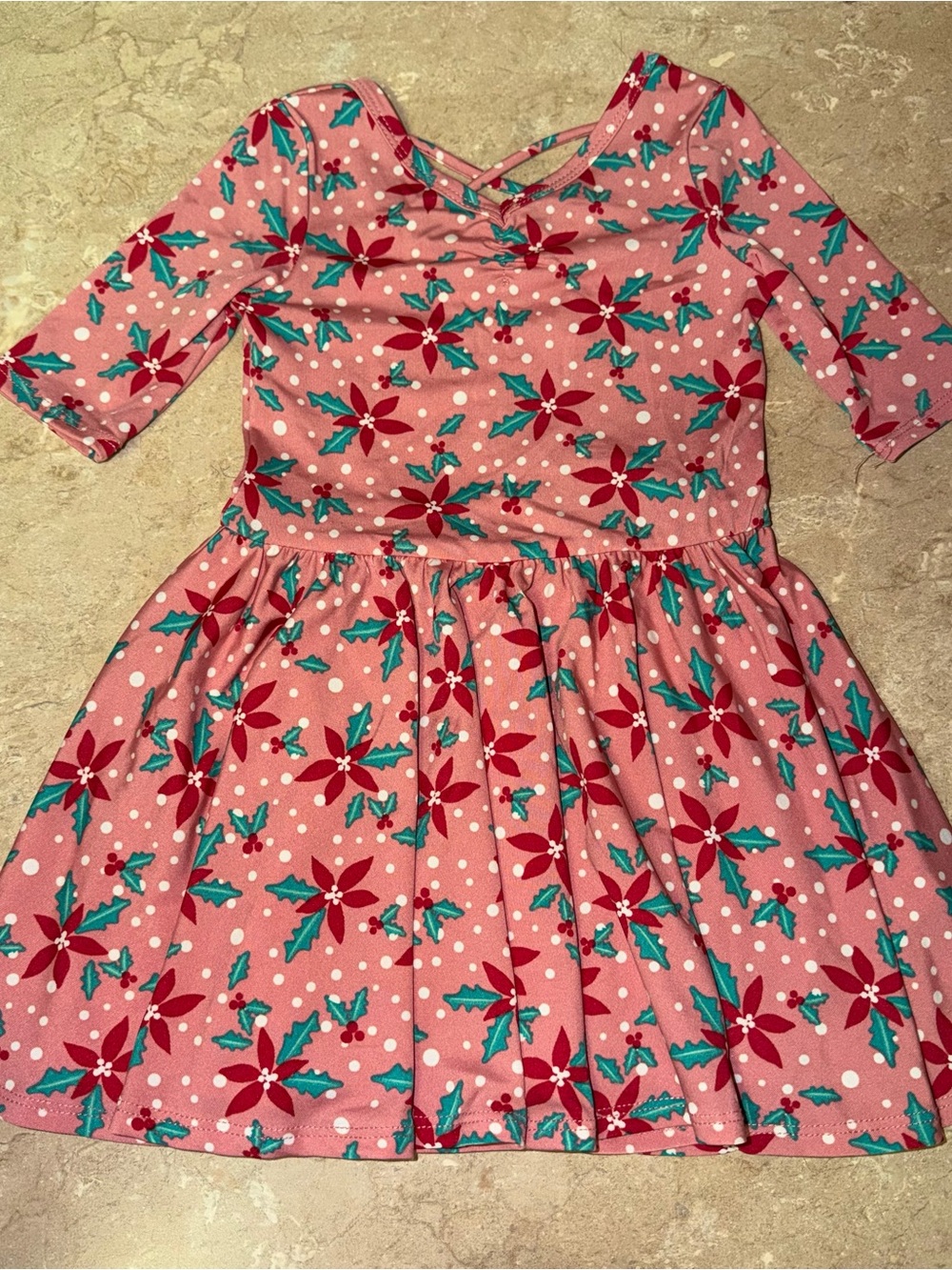Dot Dot Smile pink holiday Ballerina dress Size 2T